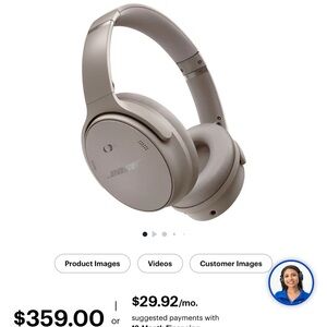 Bose Quiet Comfort Wireless Headphones - Basically brand new!
